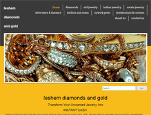 Tablet Screenshot of leshemdiamonds.com